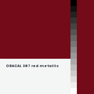 Color chip: ORACAL 367 red metallic