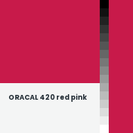 Color chip: ORACAL 420 red pink