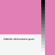 Color chip: ORACAL 428 bubble gum