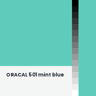 Color chip: ORACAL 501 mint blue