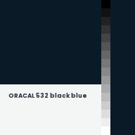 Color chip: ORACAL 532 black blue