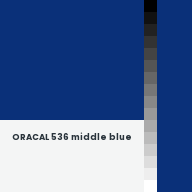 Color chip: ORACAL 536 middle blue