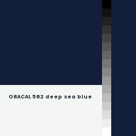 Color chip: ORACAL 562 deep sea blue