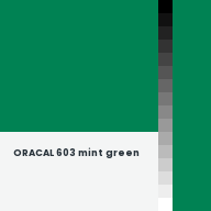 Color chip: ORACAL 603 mint green