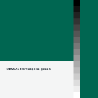 Color chip: ORACAL 607 turqoise green