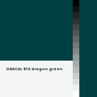 Color chip: ORACAL 618 dragon green