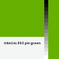 Color chip: ORACAL 652 pin green
