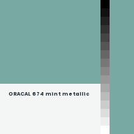 Color chip: ORACAL 674 mint metallic
