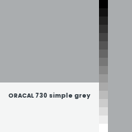 Color chip: ORACAL 730 simple grey
