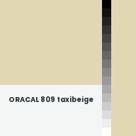 Color chip: ORACAL 809 taxibeige
