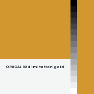 Color chip: ORACAL 824 imitation gold