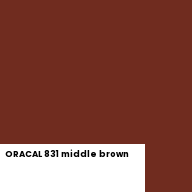 Color chip: ORACAL 831 middle brown