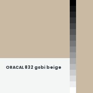 Color chip: ORACAL 832 gobi beige