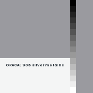 Color chip: ORACAL 906 silver metallic