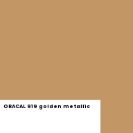 Color chip: ORACAL 919 golden metallic