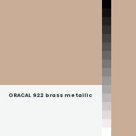Color chip: ORACAL 922 brass metallic