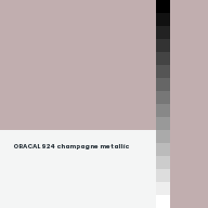 Color chip: ORACAL 924 champagne metallic