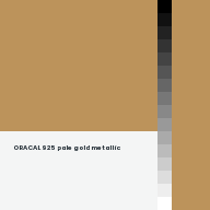 Color chip: ORACAL 925 pale gold metallic