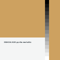 Color chip: ORACAL 926 pyrite metallic