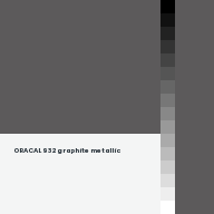 Color chip: ORACAL 932 graphite metallic