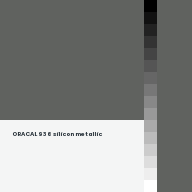 Color chip: ORACAL 936 silicon metallic