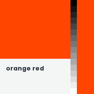 Color chip: Orange-red