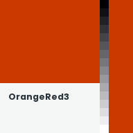Color chip: OrangeRed3