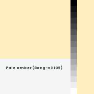 Color chip: Pale amber (Bang-v3 105)