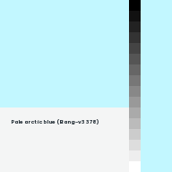 Color chip: Pale arctic blue (Bang-v3 378)