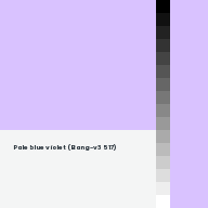 Color chip: Pale blue violet (Bang-v3 517)