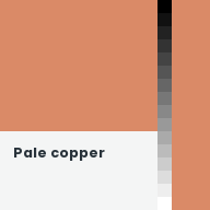 Color chip: Pale copper