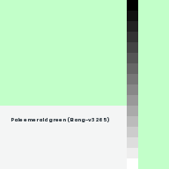 Color chip: Pale emerald green (Bang-v3 265)