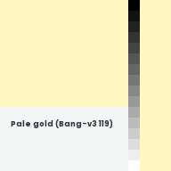 Color chip: Pale gold (Bang-v3 119)