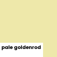 Color chip: Pale goldenrod