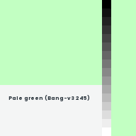 Color chip: Pale green (Bang-v3 245)