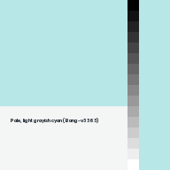 Color chip: Pale, light grayish cyan (Bang-v3 363)