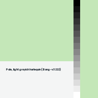 Color chip: Pale, light grayish harlequin (Bang-v3 222)