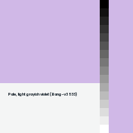 Color chip: Pale, light grayish violet (Bang-v3 533)