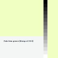 Color chip: Pale lime green (Bang-v3 164)