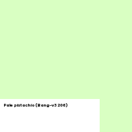 Color chip: Pale pistachio (Bang-v3 206)