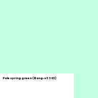 Color chip: Pale spring green (Bang-v3 303)