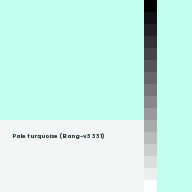 Color chip: Pale turquoise (Bang-v3 331)