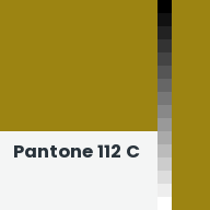 Color chip: Pantone 112 C