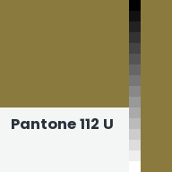 Color chip: Pantone 112 U