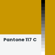 Color chip: Pantone 117 C