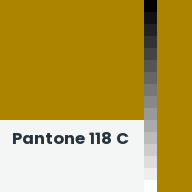 Color chip: Pantone 118 C