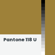 Color chip: Pantone 118 U