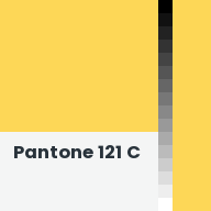 Color chip: Pantone 121 C