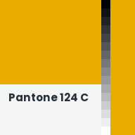 Color chip: Pantone 124 C