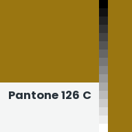 Color chip: Pantone 126 C